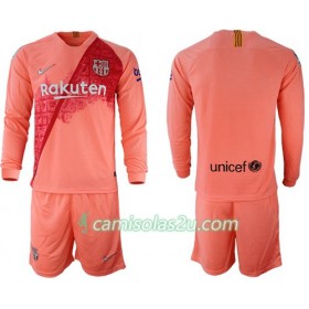 Camisolas de Futebol FC Barcelona Criança Equipamento 3ª 2018/19 Manga Comprida